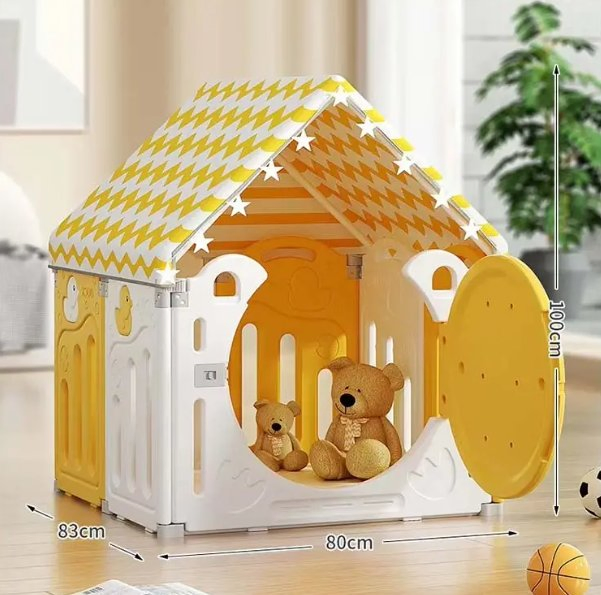 Safe Indoor Home Playpen for Babies Baby-Safe Plastic Fence Guard for Living Room Crawling Mat Indoor Play Space