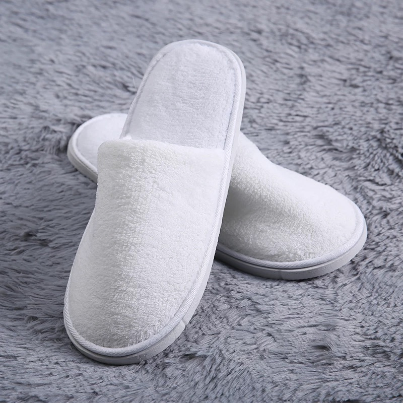 Custom Made Guest Soft Sole Indoor Slippers Hotel Supply