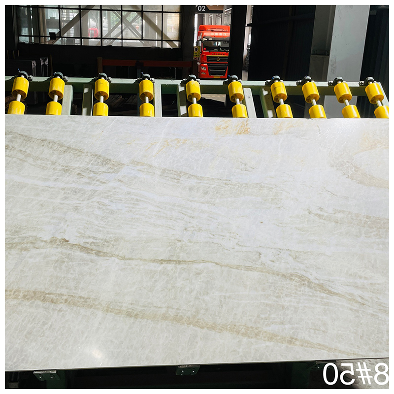 Brazilian Perla Santana Beige Exotic Quartzite Slabs
