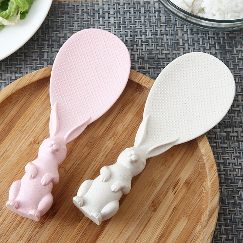 Vertical Rabbit PP Rice Spoon Non-Stick Rice Spoon Kitchen Accessories