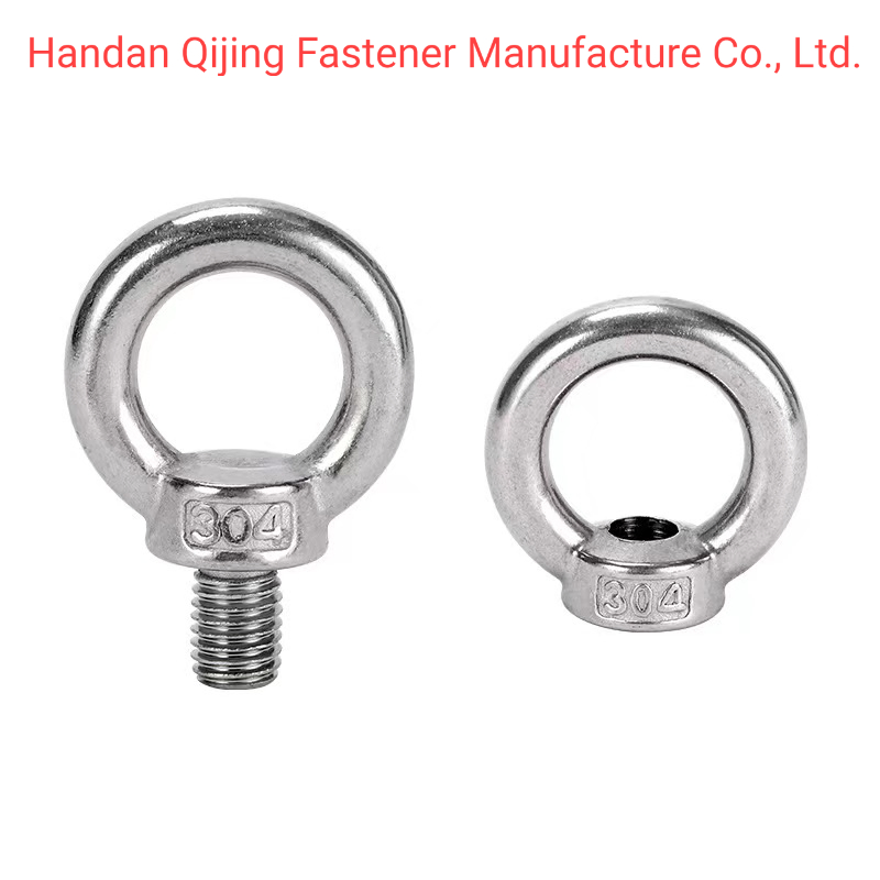 Глаз-болт DIN580 с гайкой, сталь 304, M5-M14