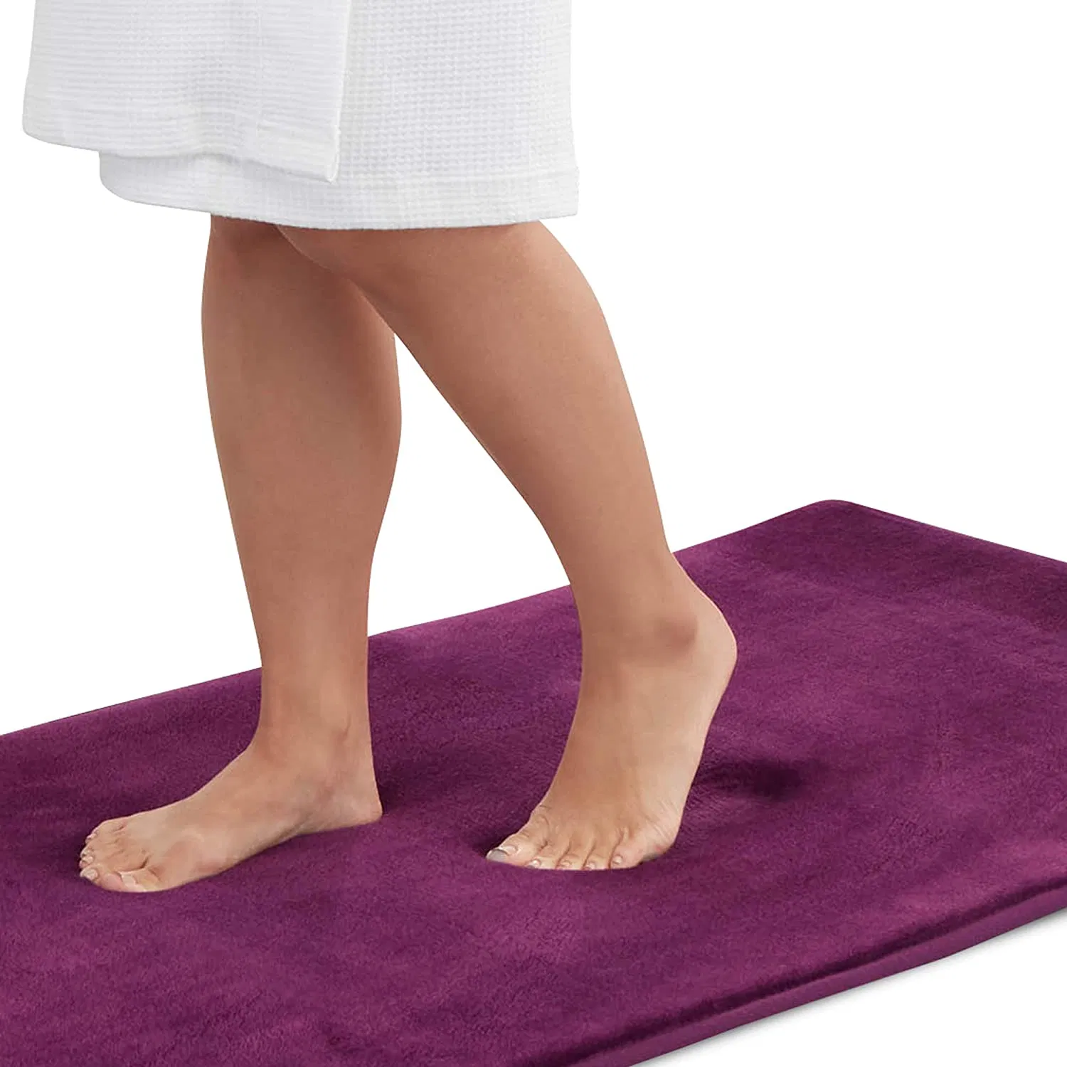 Non Slip Absorbent Memory Foam Velvet Bathroom Carpet Bath Rug Mat