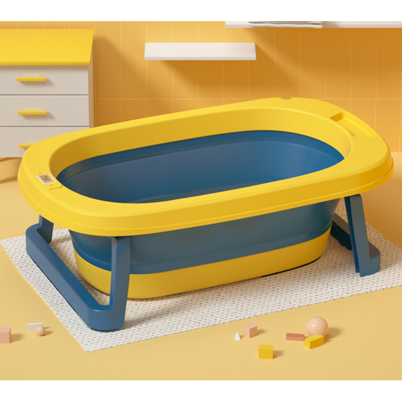Baby Bath Basin, Baby Bathtub Has Temperature Sensing Probe and Temperature Sensing Water Plug