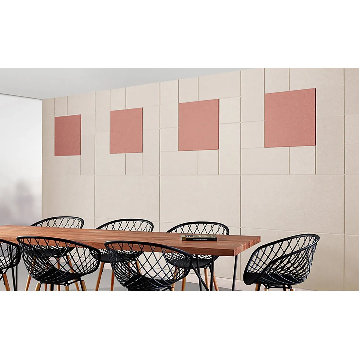 Sound Absorption Fabric Wall Polyester Fiber Interior Acoustic Panel for KTV