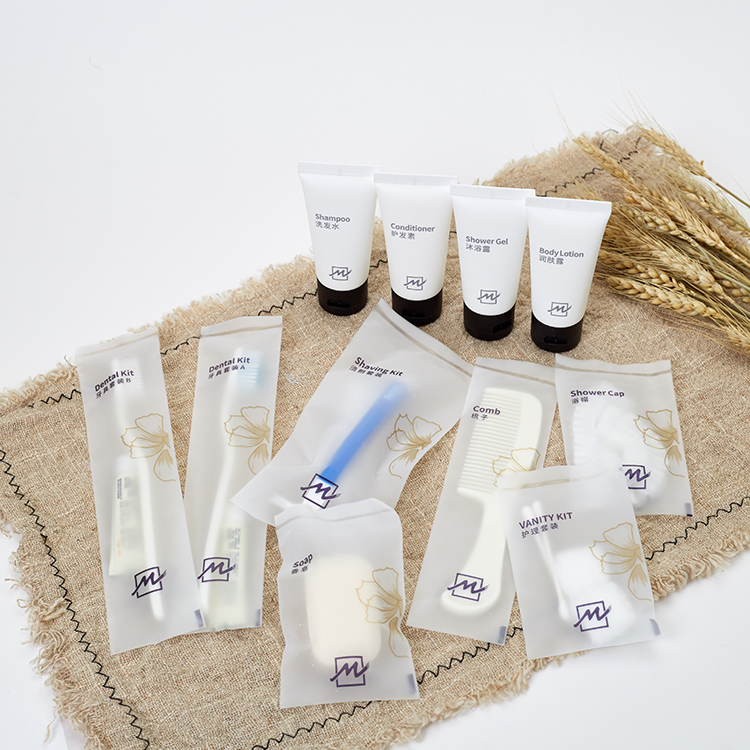 Wholesale 3-5 Star Bathroom Shower Travel Disposable Hotel Guest Room Amenities Toiletries Set