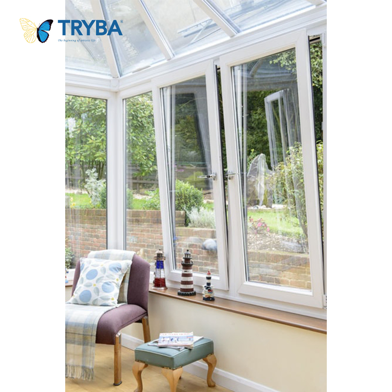 Energy Efficient Low-E Triple Galzed Thermal Break Aluminium Tilt and Turn Window