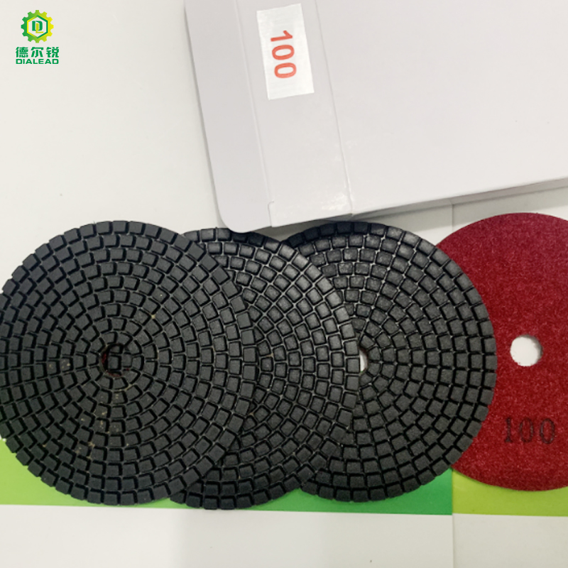 Dialead Best Quality Professional 7 Steps Wet Diamond Flexible Polishing Pads for Granite Marble Ceramic