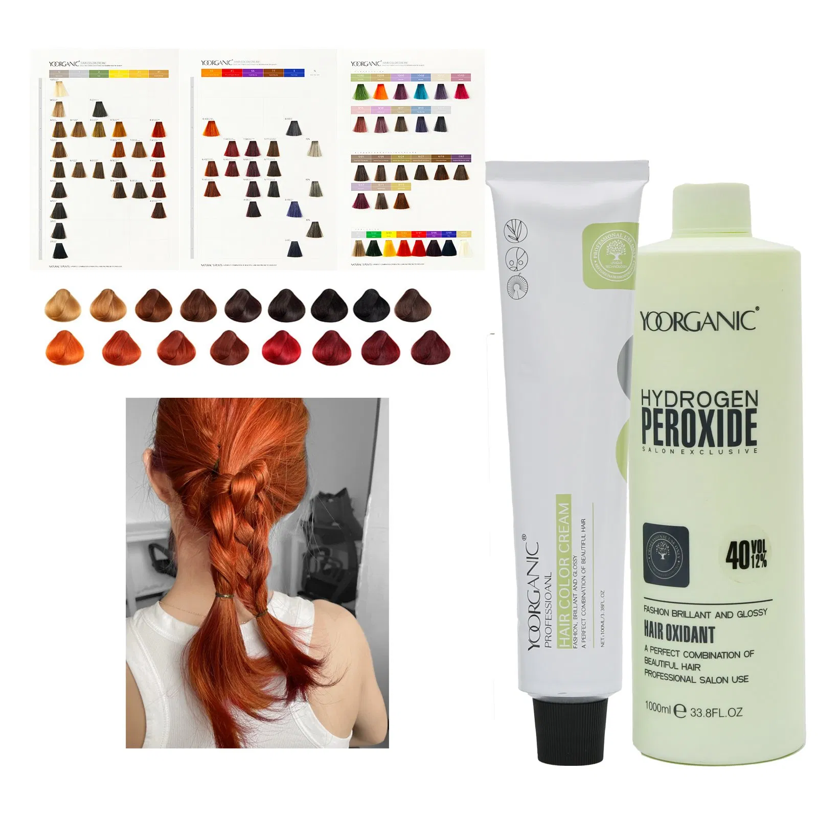 Professional Factory Hair Color Dye Cream 74 Colors Free Samples Ready Stock 100ml