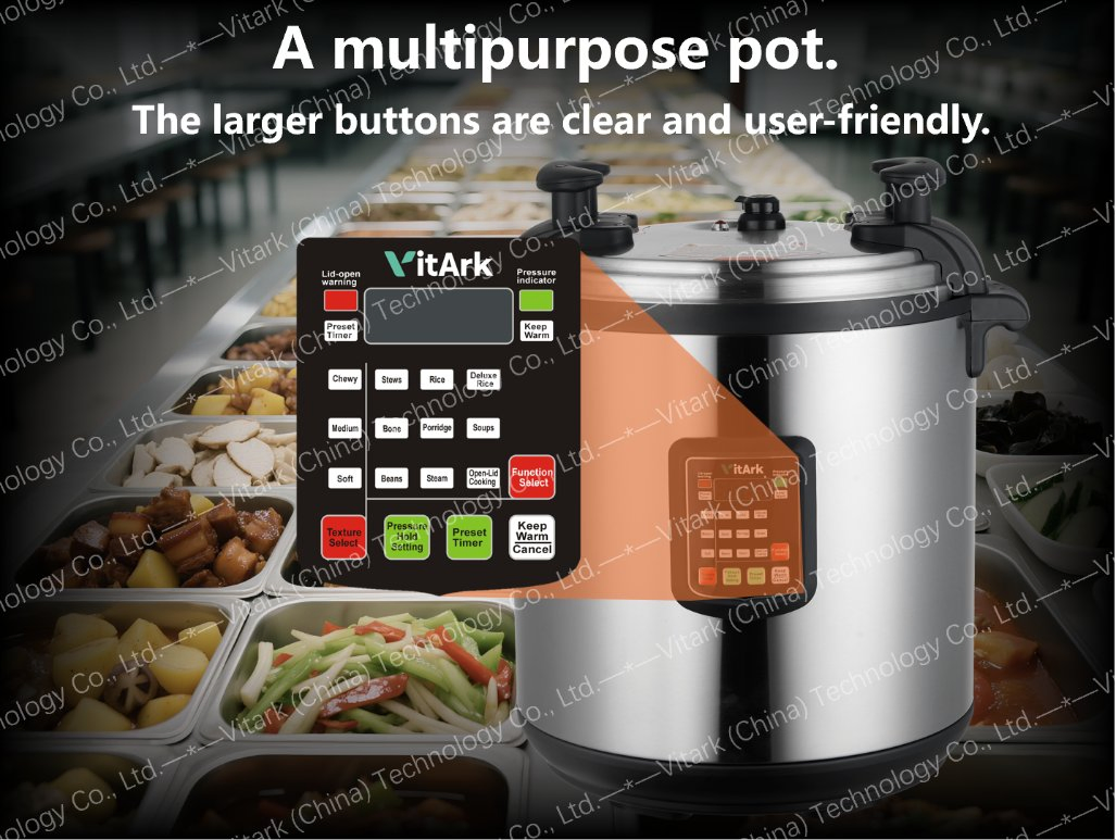 41L Kitchen Appliance Big Size Commercial Big Rice Cooker Electric Pressure Cooker with CB and CE Certification and Large Source Factory.