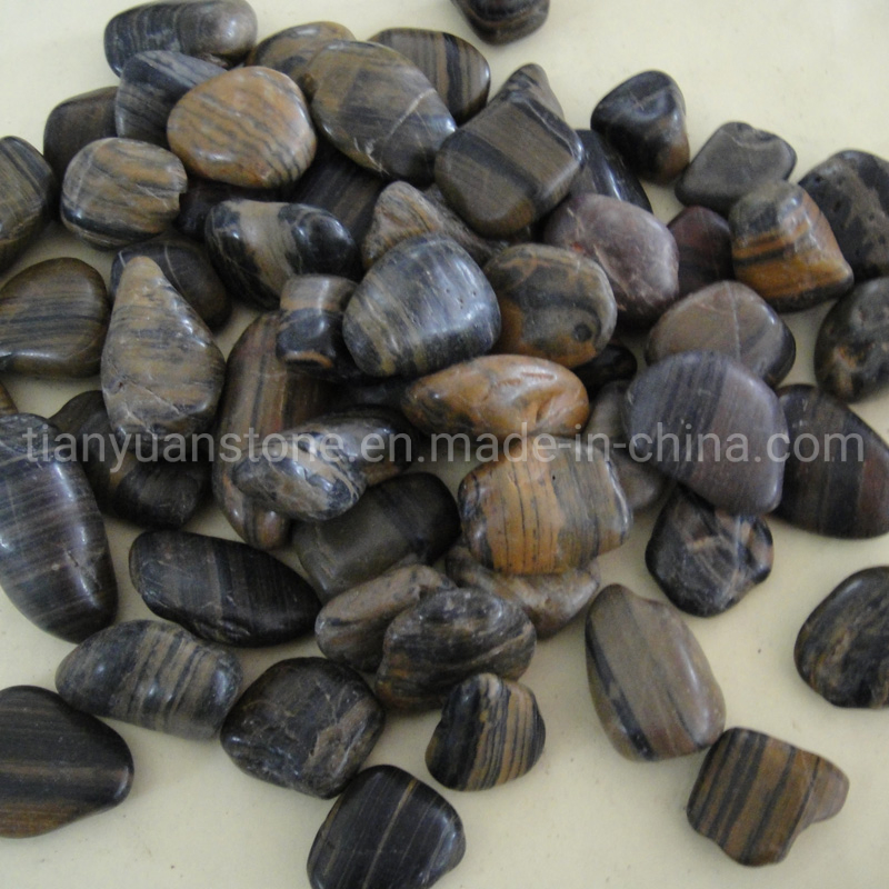 China Polished Black Landscape River Cobble & Pebble Stones for Swimming Pool