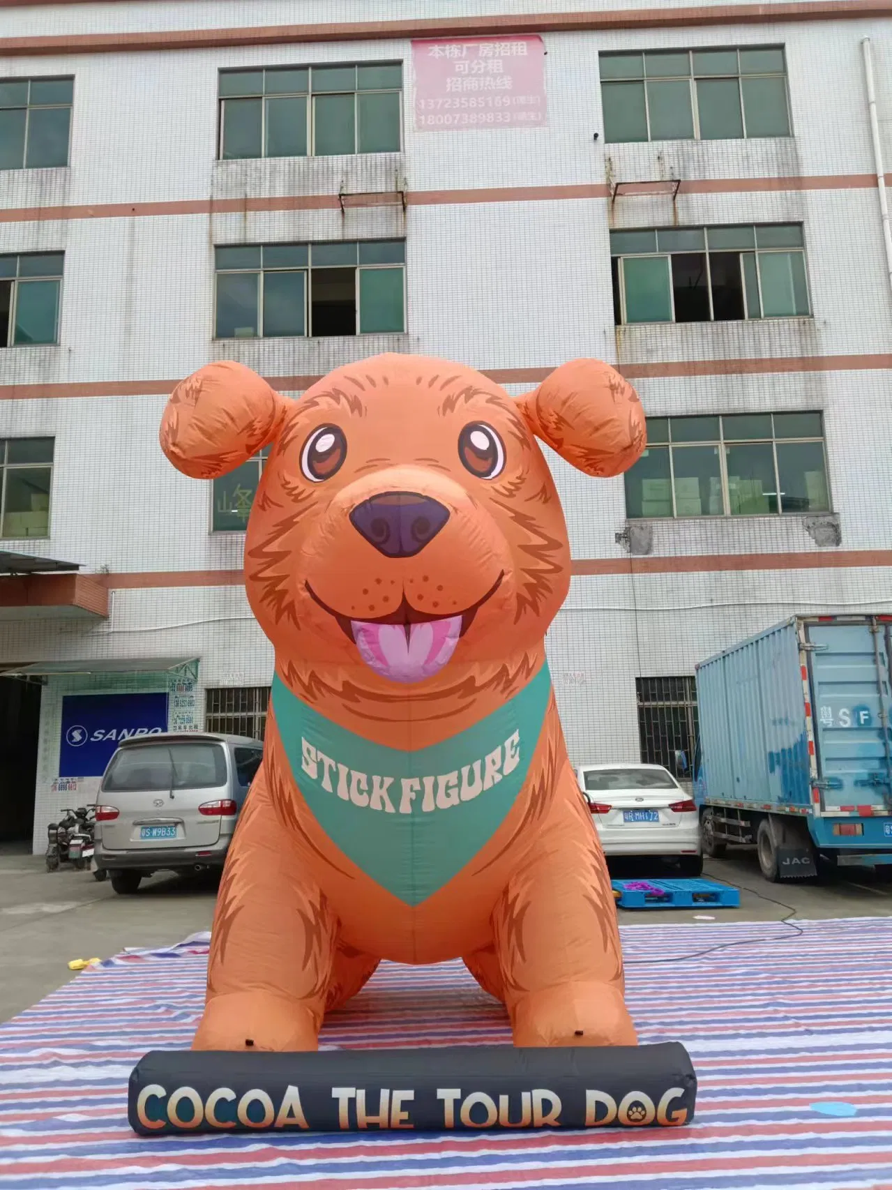 Boyi Inflatable Puppy Dog Balloon Custom Shaped Advertising Inflatable Puppy Dog