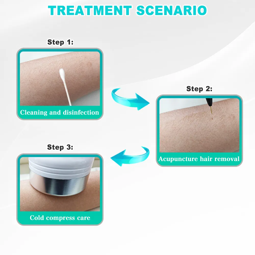 Clinic Salon SPA Electrolyze Machine 2 in 1 Insulated Electric Pen Electrolysis Needle Hair Removal Device