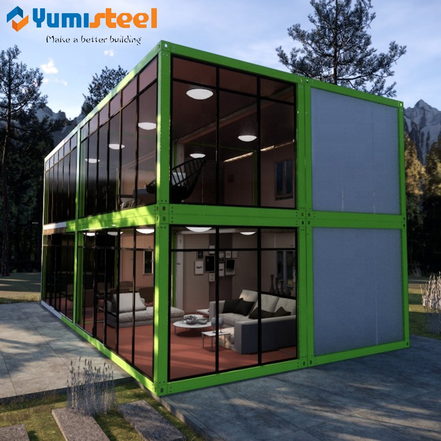 White Luxury Modern Modular Container House for Vacation/Hotel/Office/ Living Room