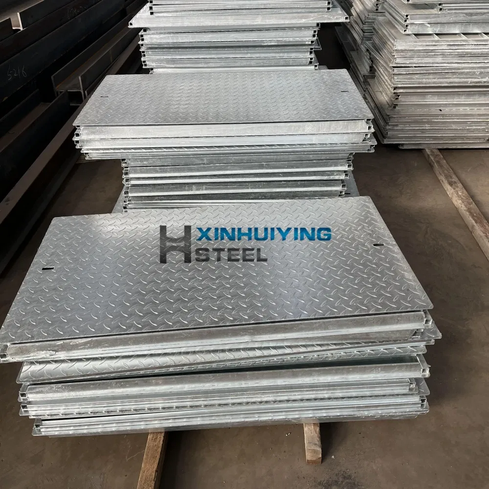China Maufactuerer Custom Steel Chequer Plate Cover Galvanized Welded Trench Cover