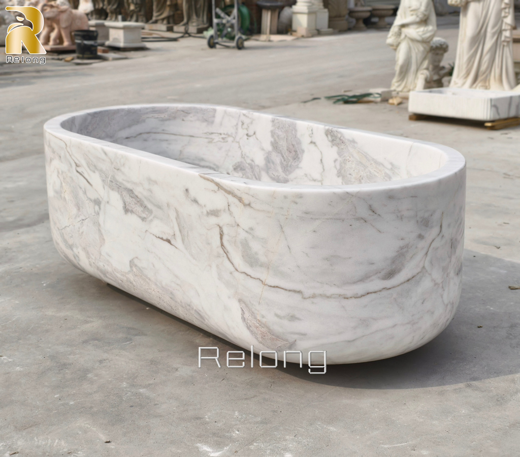 Мраморная ванна фристандинг на заказ