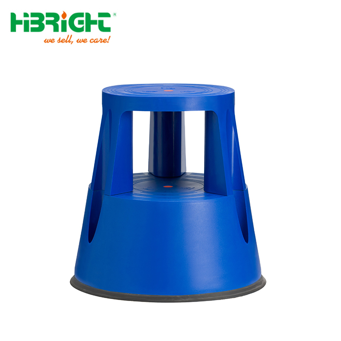 Fashion Store Office Strong Approved Plastic 2 Kick Rolling Step Ladder Stool