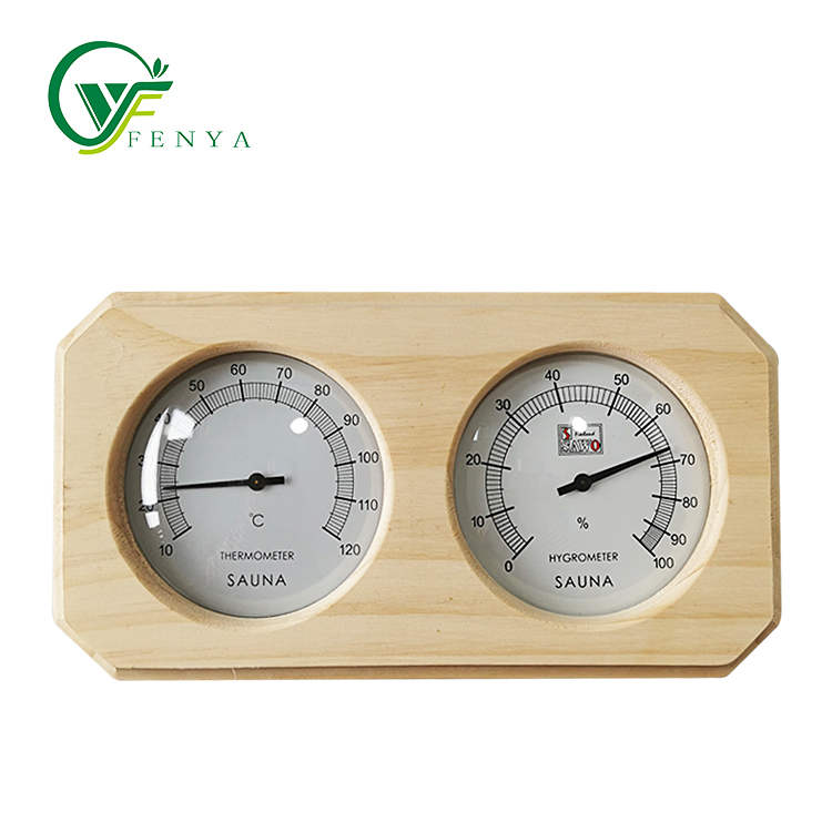 Wholesale Sauna Room Accessories Wooden Sauna Hygrometer