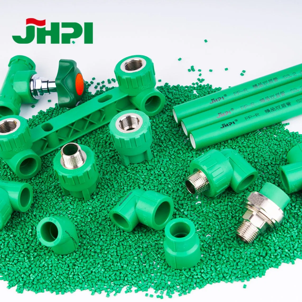 Green Pn20/Pn16/Pn25 Tee Elbow Cold and Hot Water Plastic PPR Pipe Fittings
