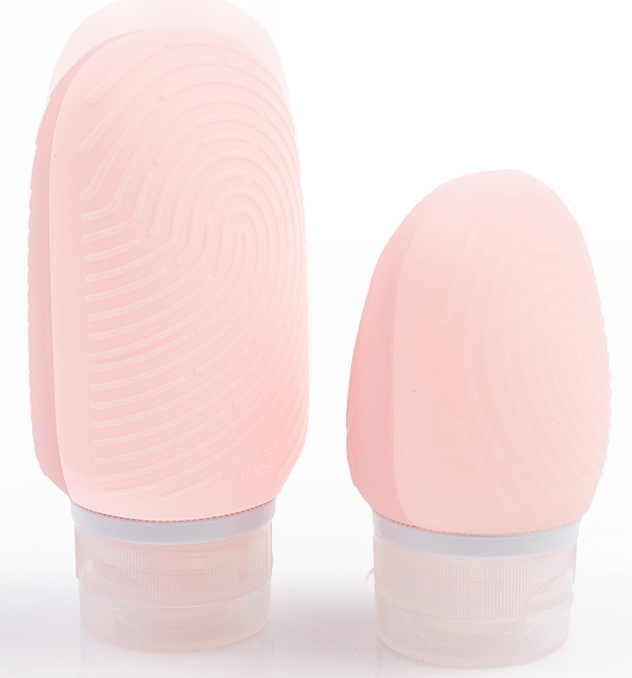 Silicone Fingerprint Refill Bottles Portable Travel and Business Trip Bottles for Lotion and Toiletries