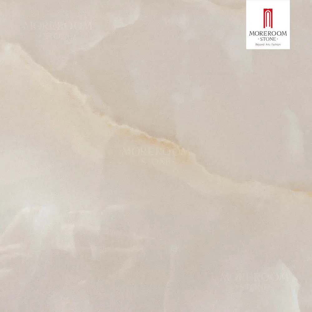 1600X3200mm Artificial Snow White Onyx Look Slab Polished Sintered Slab for Kitchen Countertops and Vanity