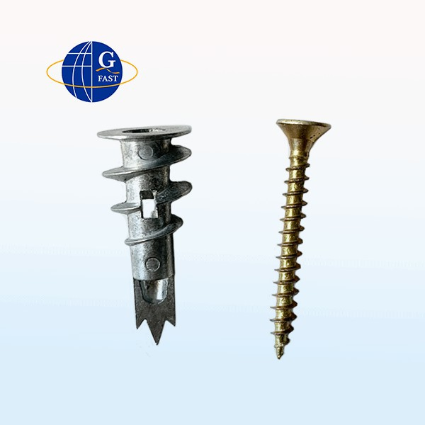 Zinc Alloy Metal Self Drilling Drywall Anchor Gypsum Board Installation
