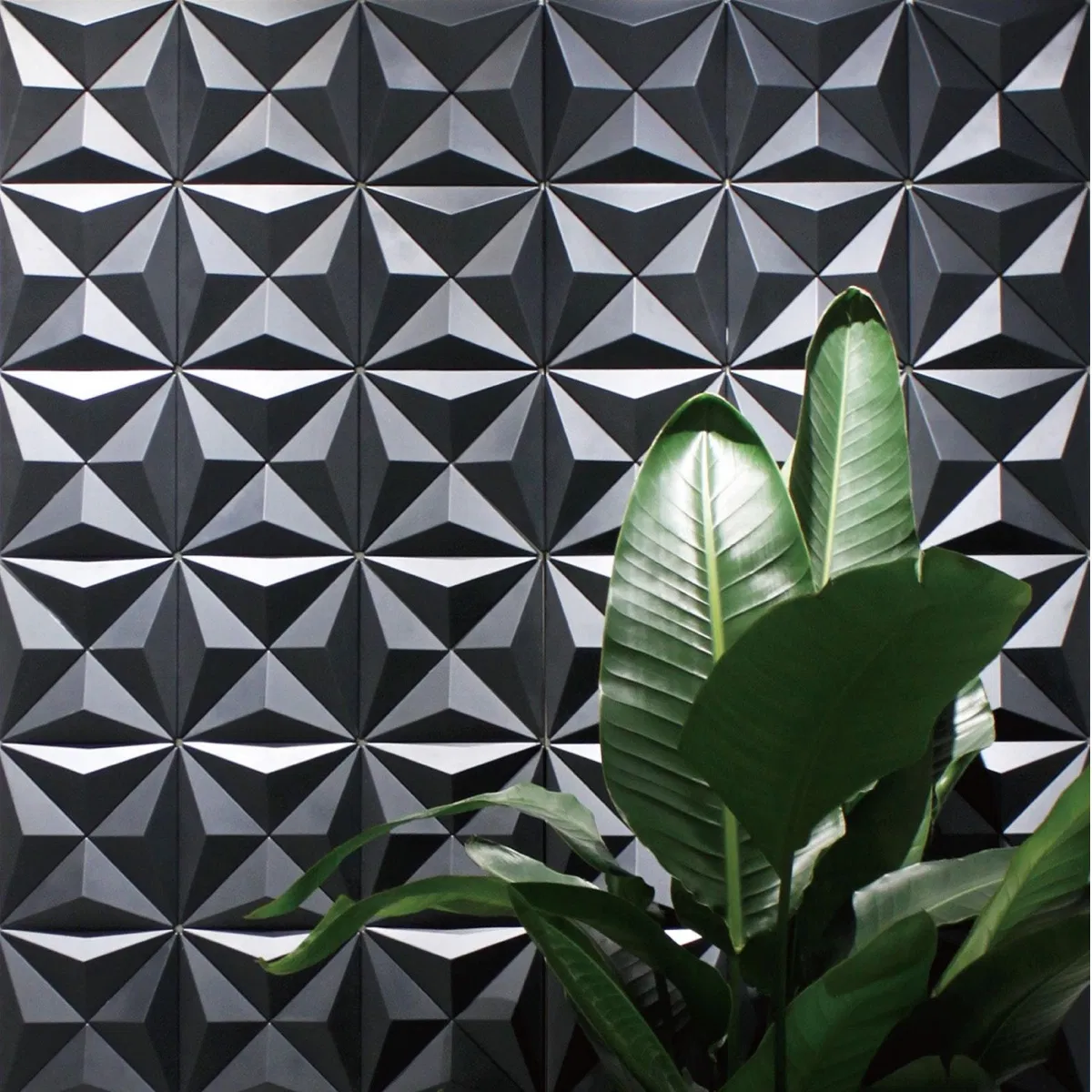 Wholesale Export 3D Uhpc Wall Decor Bricks Concrete Eco-Friendly for Shop Cafe Restaurant Indoor Outdoor Triangle 96*192*30mm