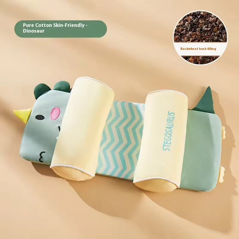 Baby Head Shaped Buckwheat Pillow for Newborns Children's Bedding
