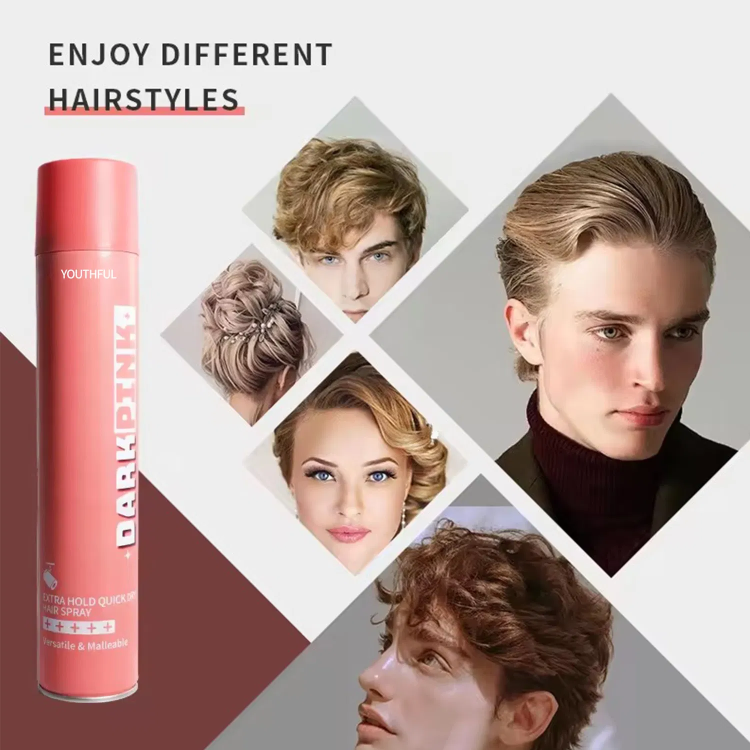 Private Label Strong Styling Hair Styling Spray