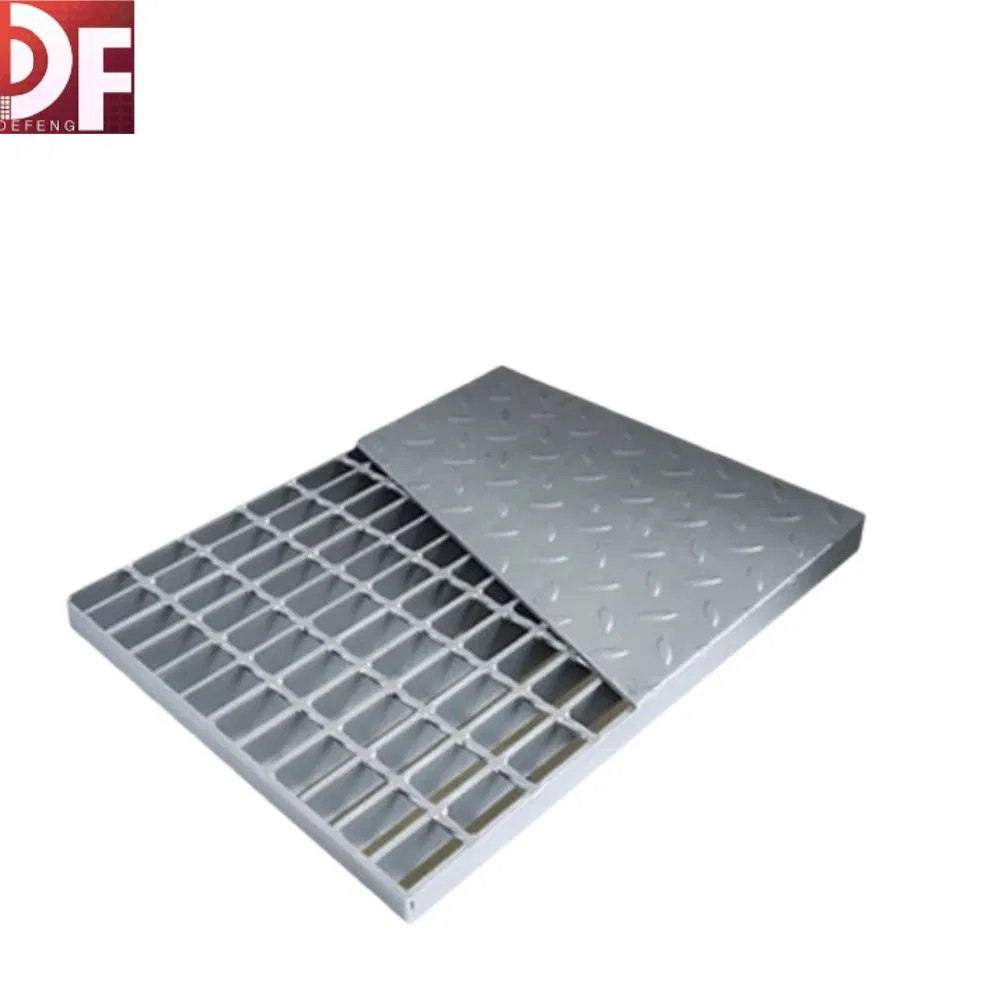 Composite Steel Grating Power Plant Steel Structure Composite Patterned Front Guard Steel Grating Hot-DIP Galvanized Power Distribution Room Steel Patterned