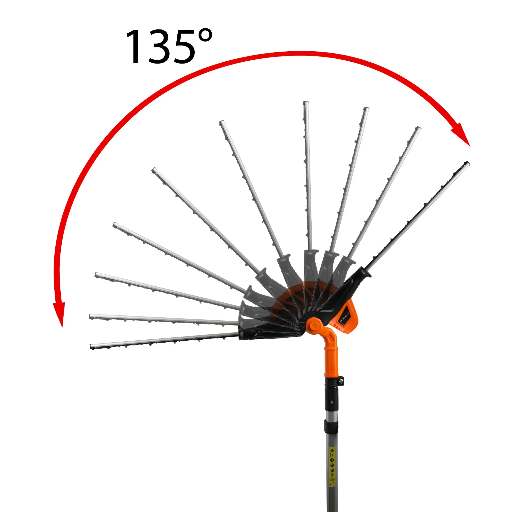 Multi-Angle Pivot Blade Vertical Tree Long Reach Hedge Trimmer-Lh C41A