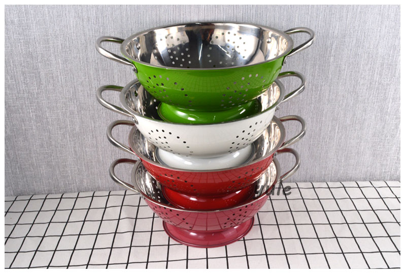Popular Design Cooking Tool Set Stainless Steel Kitchen Accessories Colander Fruit Colander Kitchenware
