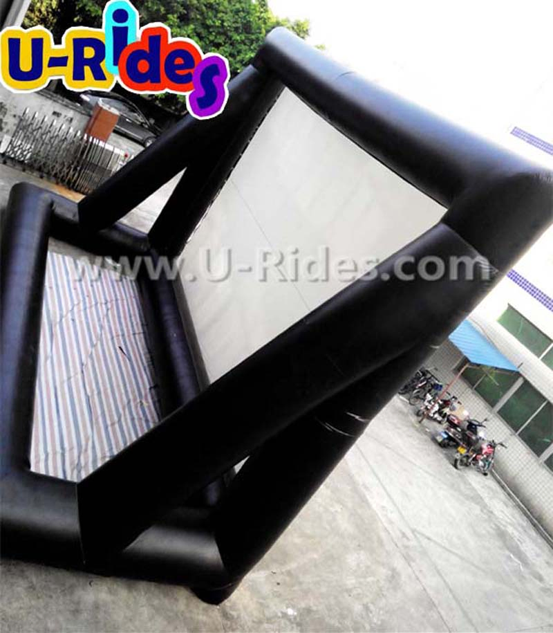High-Definition Giant Full Screen Inflatable Rear projection movie screen For Front and Back projection use