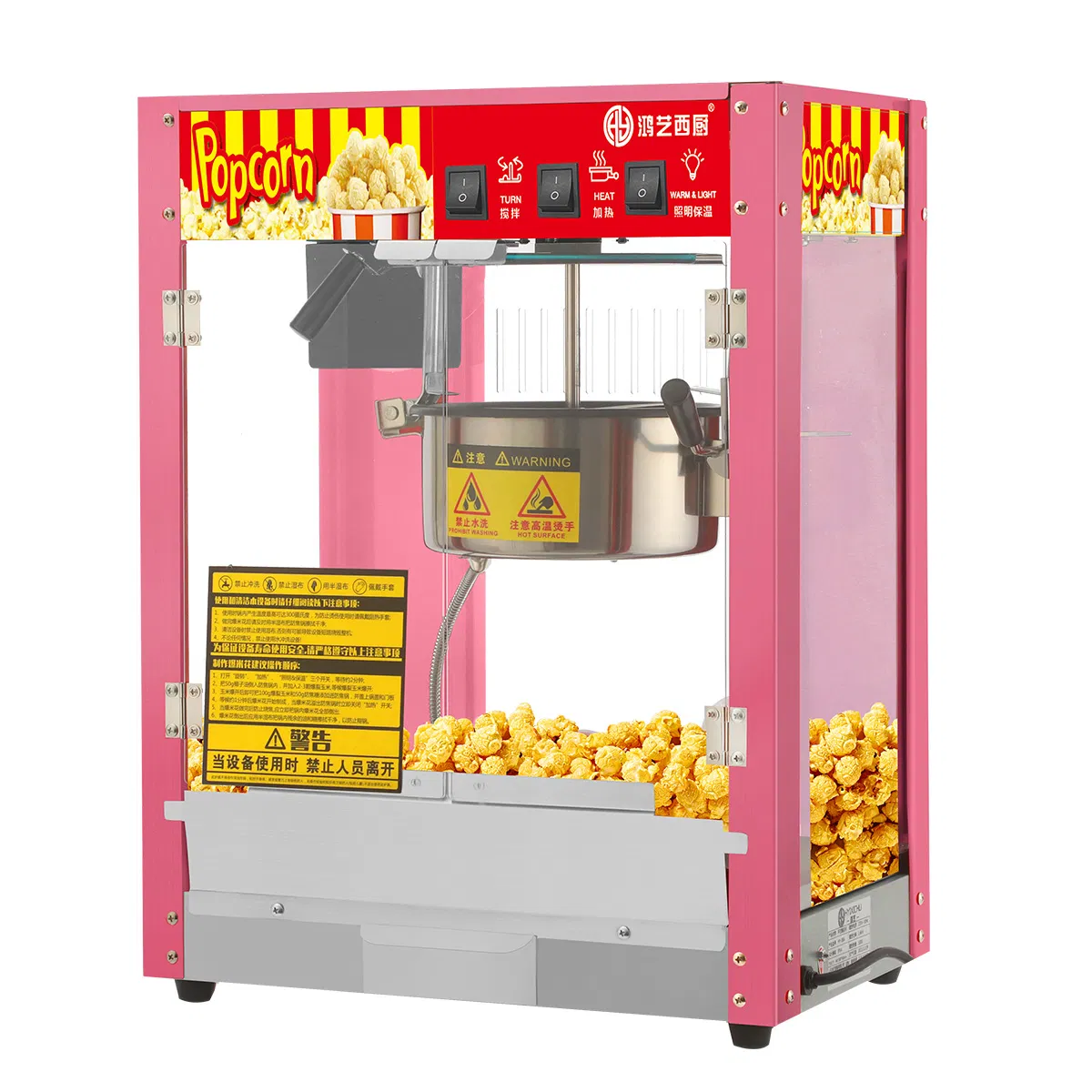 Cheap Commercial Semi-Automatic Electric Popcorn Machine