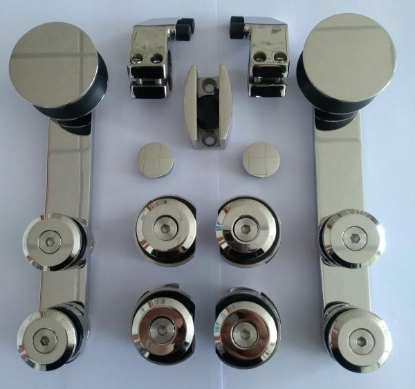 Frameless Glass Sliding Door System Fitting Glass Sliding Kits Hardware