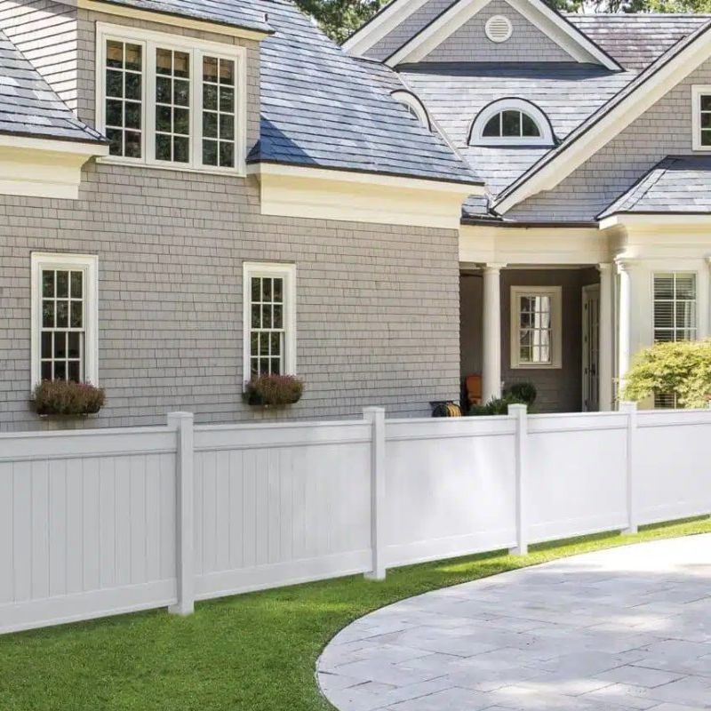 Privacy Fence Panels Outdoor Waterproof Vinyl PVC Garden Fence Vinyl Privacy Fencing PVC White Plastic Privacy Cheap Fence