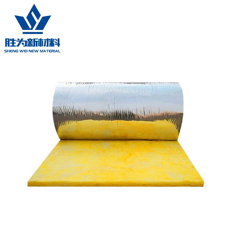 Cheap Fiberglass Wool Roll Insulation Mold Resistant Blanket 48kg/M3 Glasswool 25mm 50mm Glass Wool Price