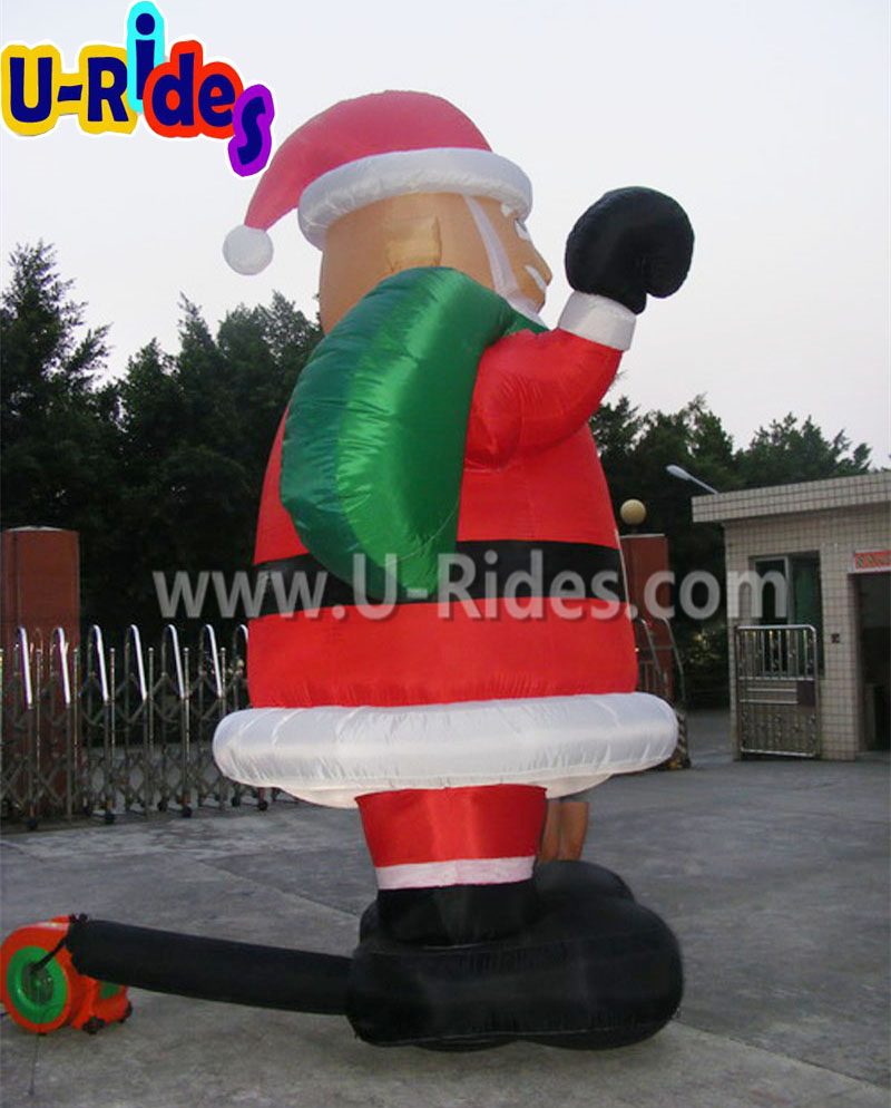 Festive Inflatable Christmas Santaman Ideal for Promotions and Advertising Events