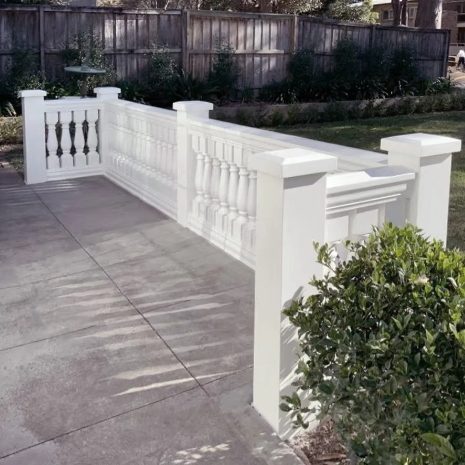 Auuan Modern White Balcony Baluster Design Cheap Balustade of Stair Railings