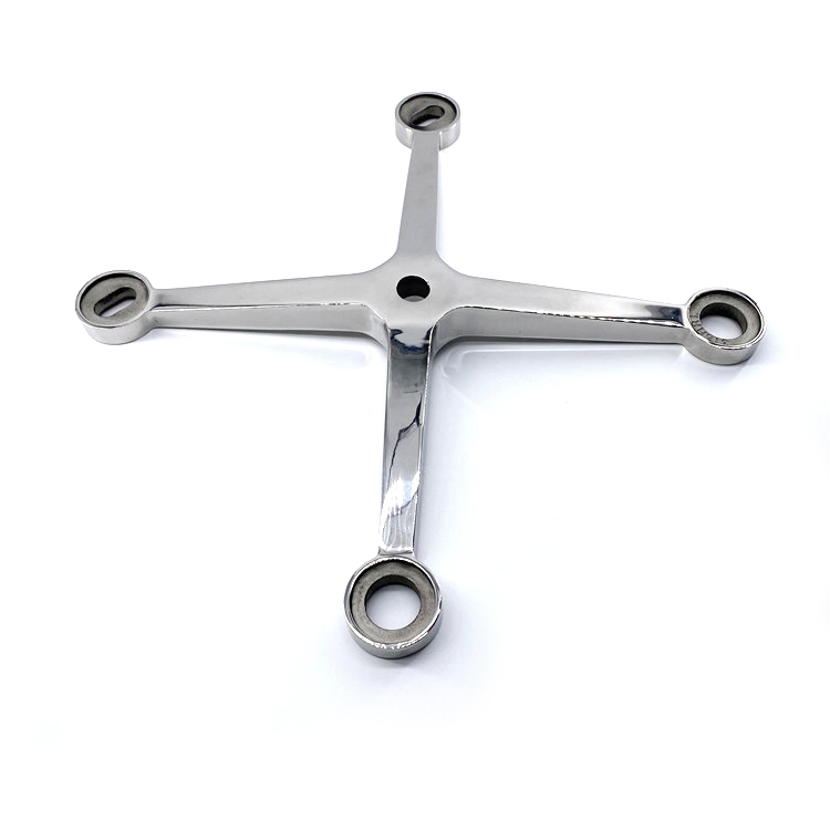 Stainless Steel Curtain Wall Glass Spider Fitting Structural Temper Glass Spider System