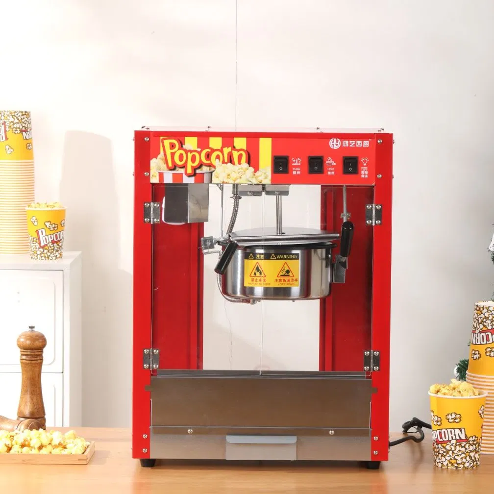 Hot-Selling Electric Long Life Flat Top Popcorn Machine for Casual Foods
