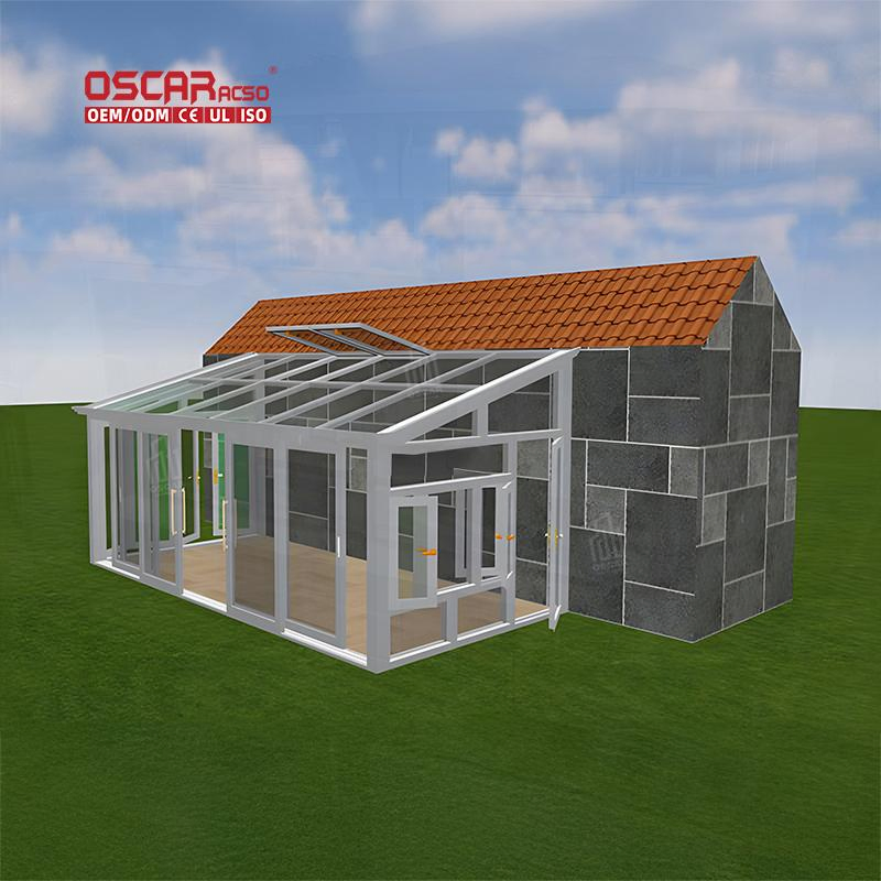 Glass Sliding Door Patio Enclosure Sunroom Waterproof Windproof Outdoor Garden Backyard Party Wedding All Season Sunroom