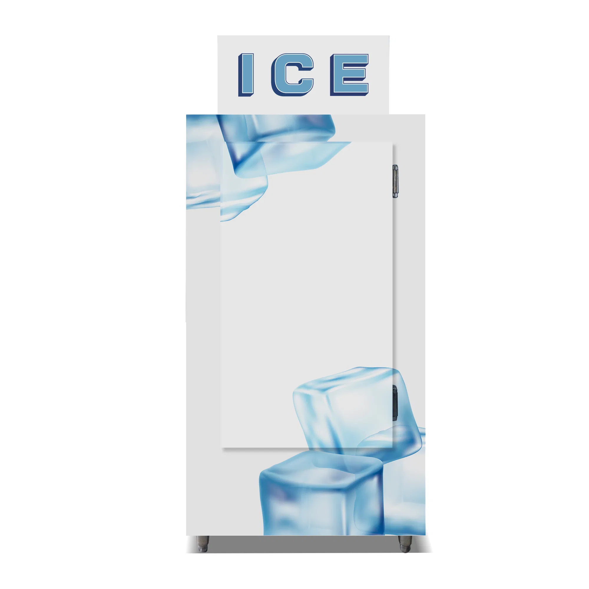 Outdoor 100bagged Ice Merchandiser Refrigerator Ice Storage Bin Container Machine for Freezer
