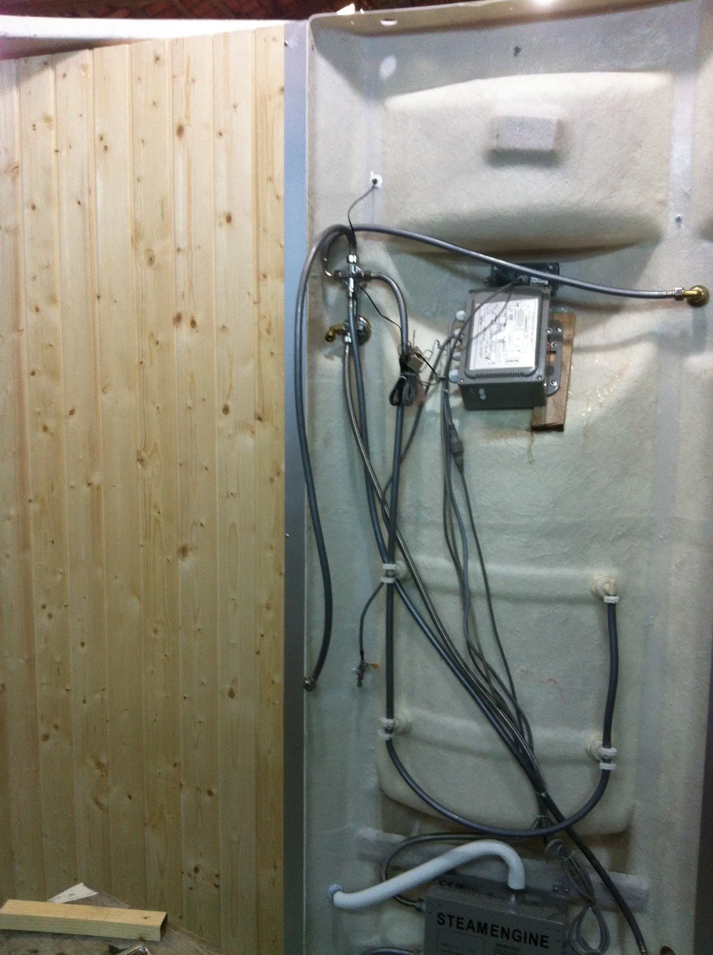 Indoor Computer Control Wood Wet Steam Shower and Sauna Rooms