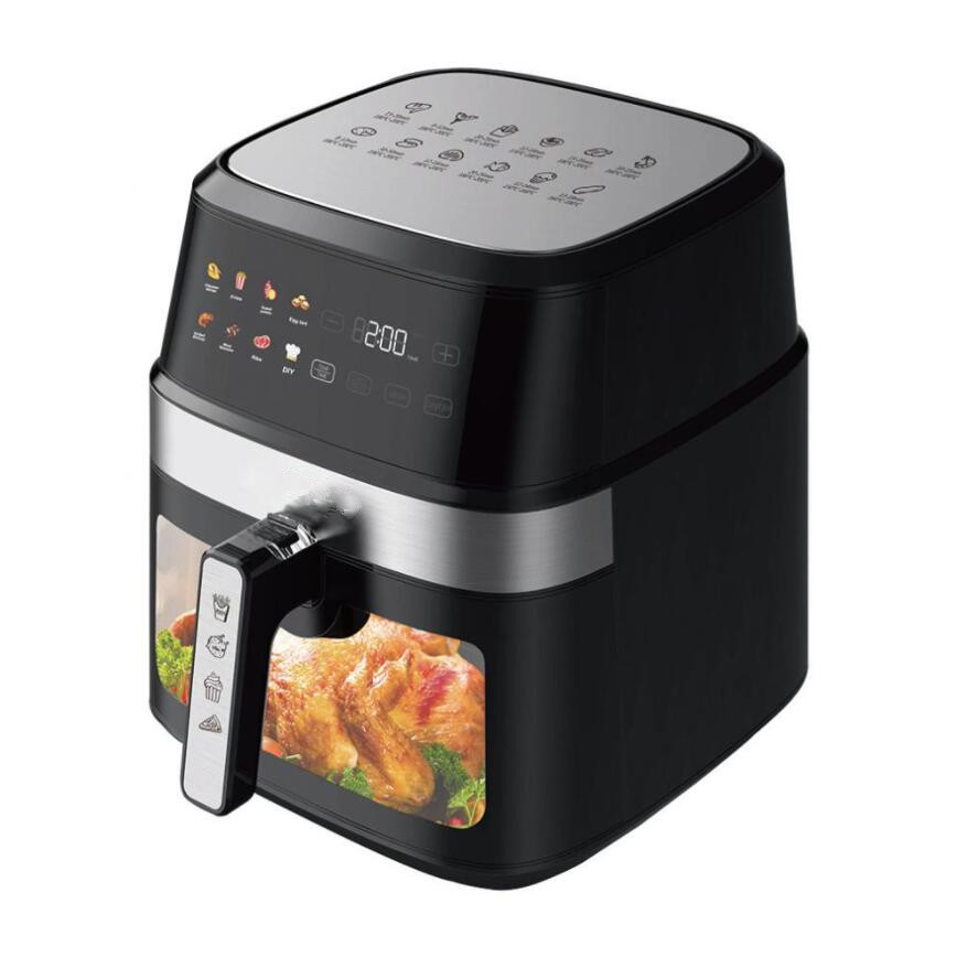 Home Visual Smart Touch Screen Oil-Free 8L Multi-Functional Air Fryer