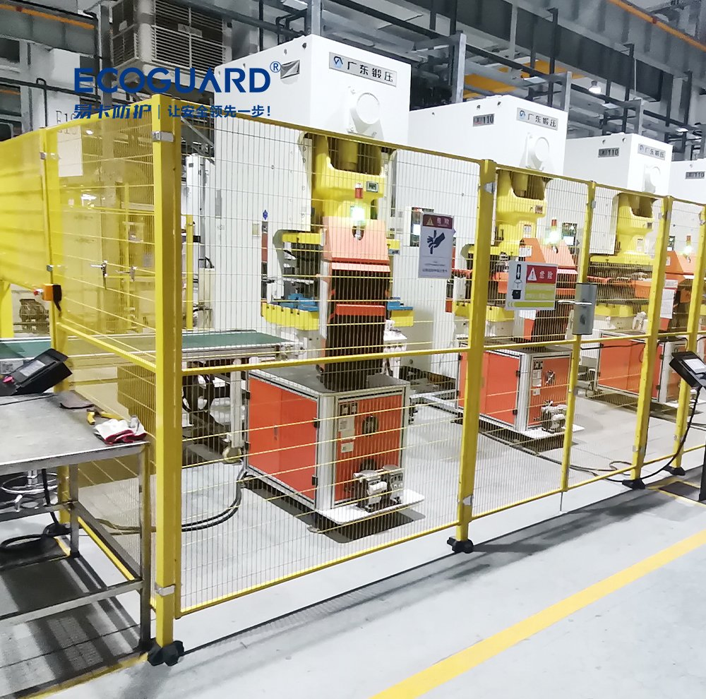 Machine Guarding Fence with Customizable 20X100mm Mesh for Safety