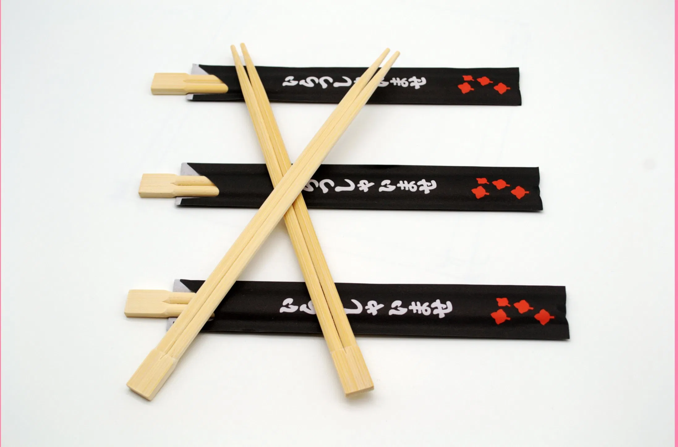 Twins Chopsticks Disposable Bamboo Hashi Chopsticks 21cm