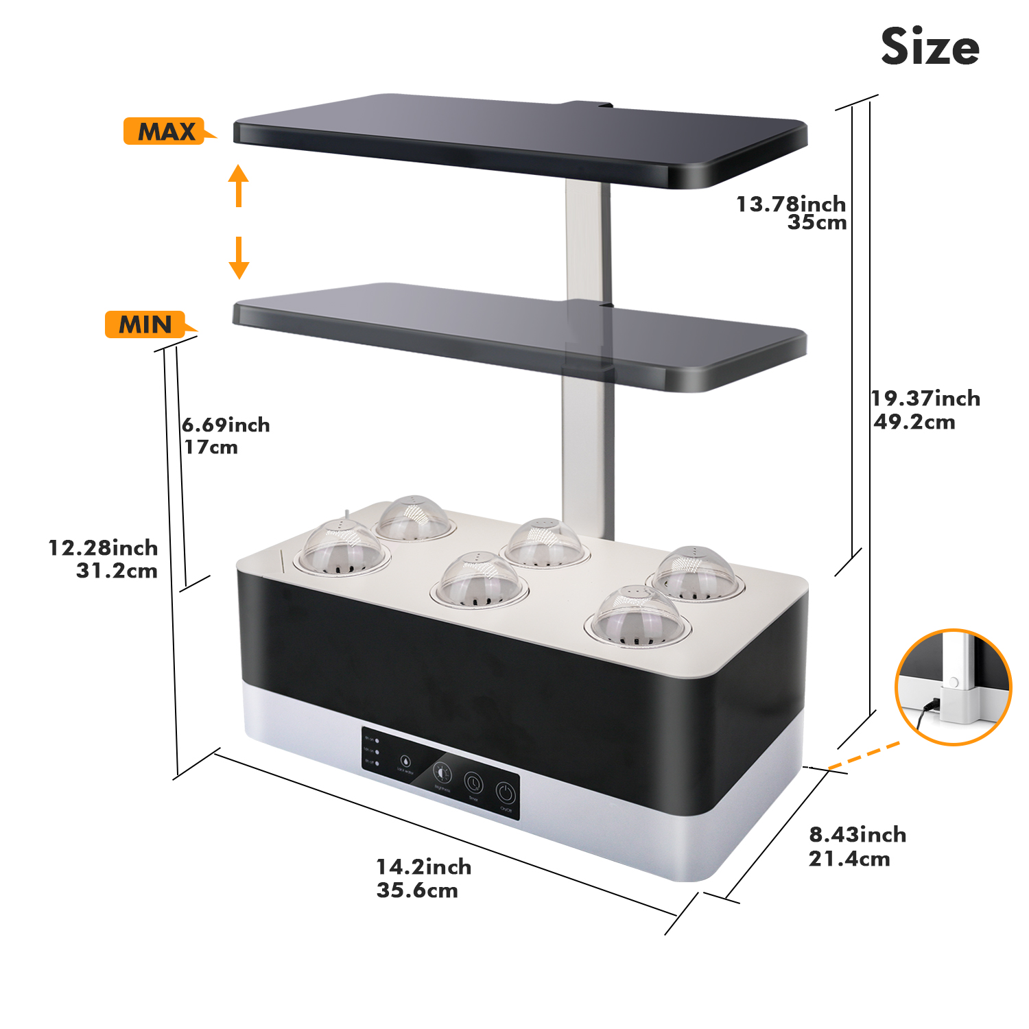 Кашпо умное для гидропоники комнатных растений