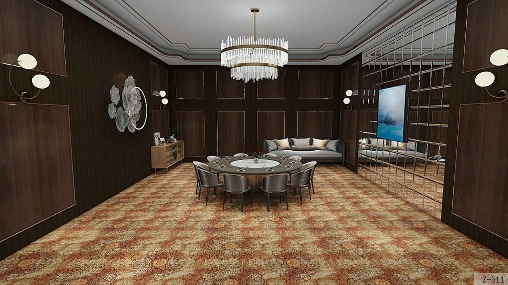 Carpet Factory Luxury Axminster Wool Red Carpet in Commercial Hotel Floor Wedding Party