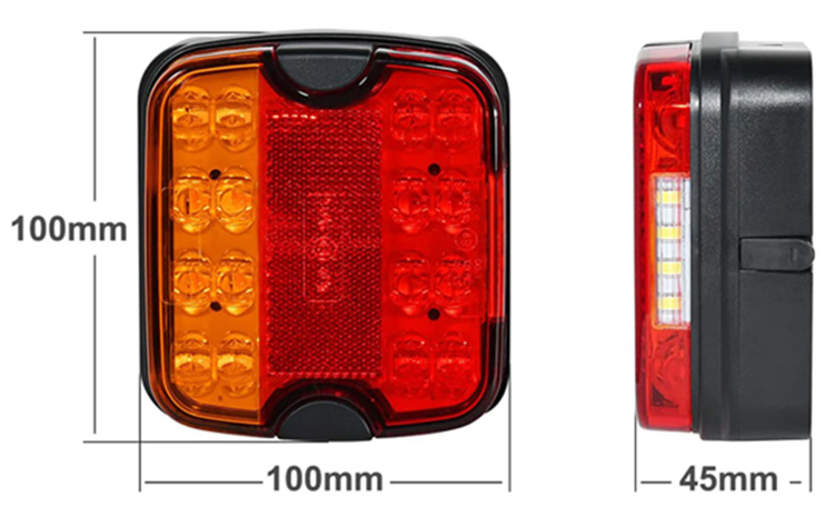 Комплект задних светодиодных фонарей для прицепа