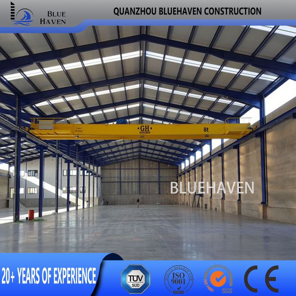 Galvanized Workshop Pre Engineered Logistics Steel Structure Warehouse Buildings Frame with Crane